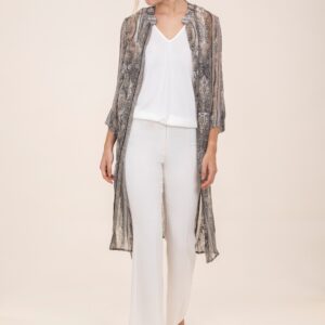 chaqueta larga paisley