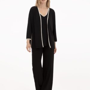 twin set punto negro y blanco brunella