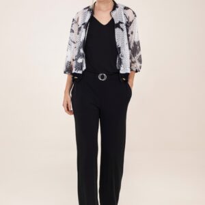 chaqueta bomber blanco y negro brunella