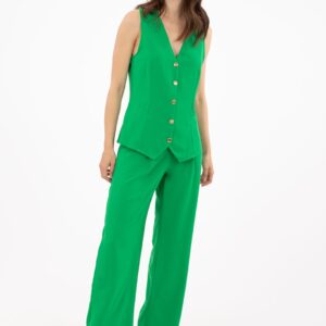 chaleco verde anna mora