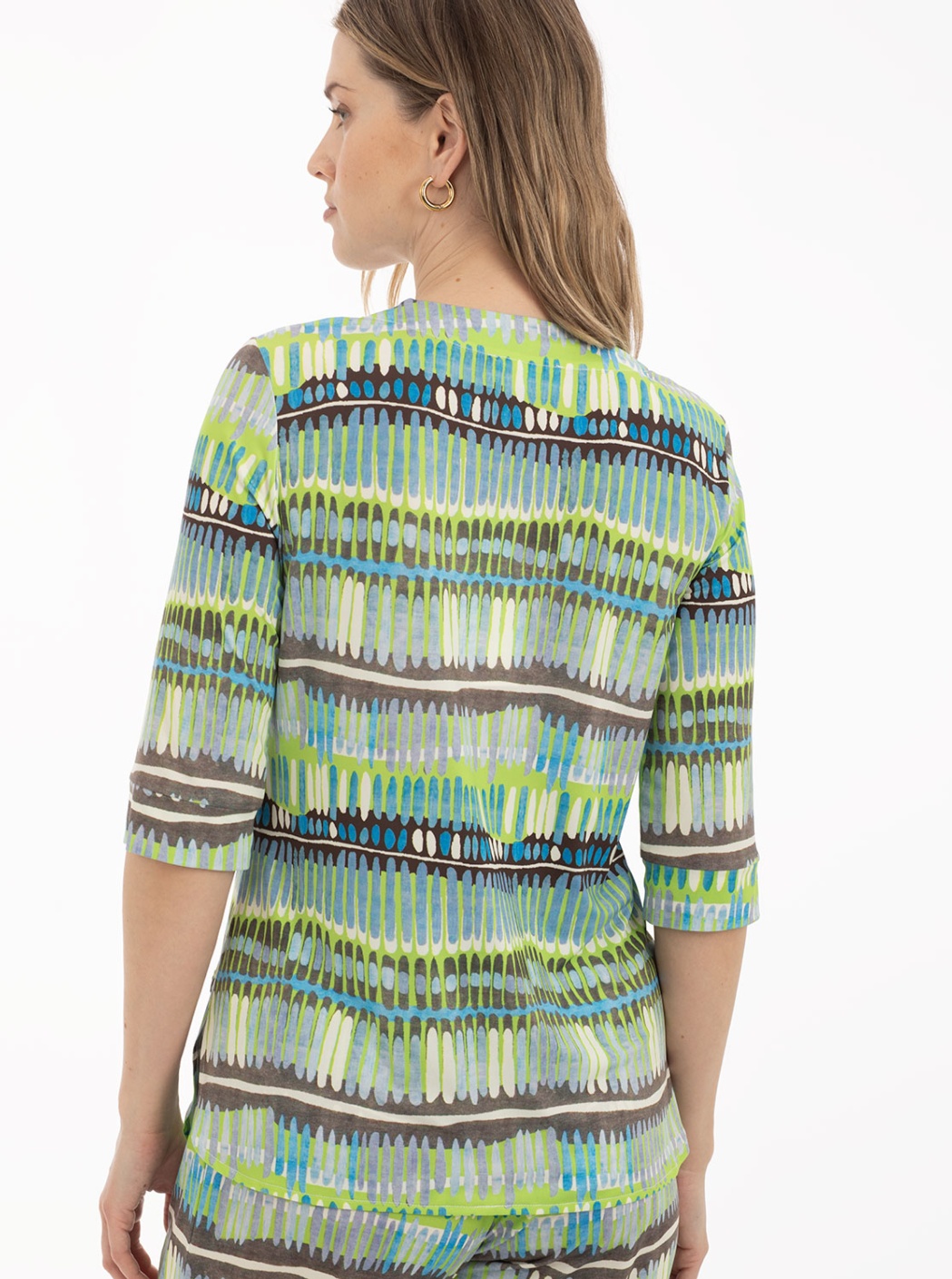 camiseta verde de rayas anna mora camiseta verde de rayas anna mora