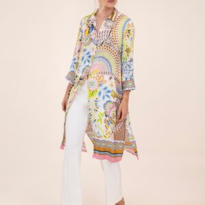 vestido camisero estampado