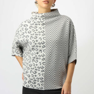 suéter con estampado mixto joseph ribkoff