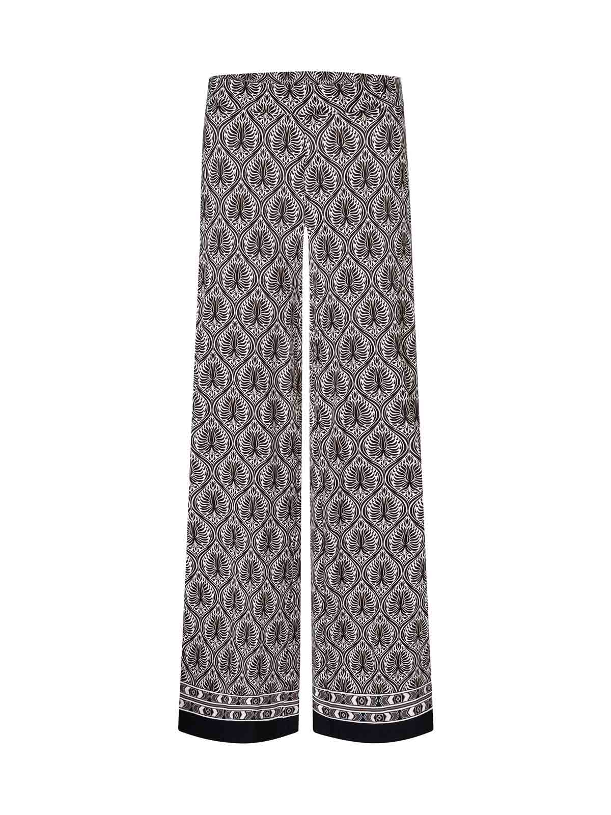 pantalón ancho estampado marrón crema allison – cambio pantalón ancho estampado marrón crema allison – cambio