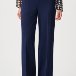 pantalones anchos de crepé azul índigo joseph ribkoff